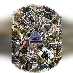Female Soldier Stickers 50Pcs Water Bottles Stickers for Kids Teens